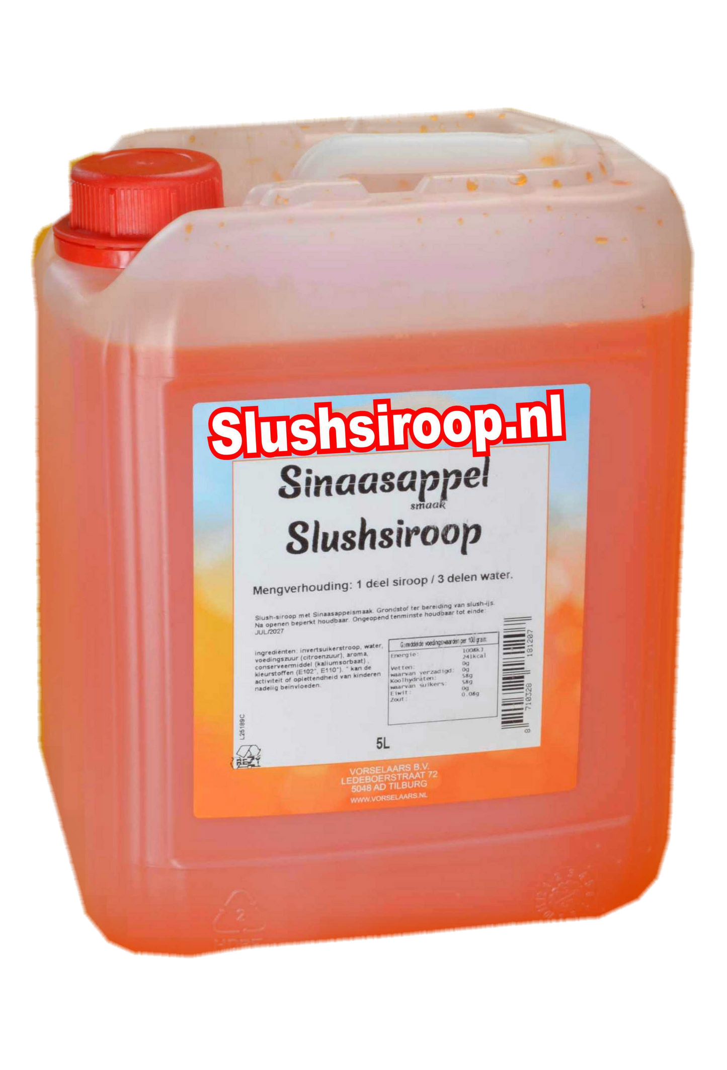 Sinaasappel slush siroop - slushsiroop.nl