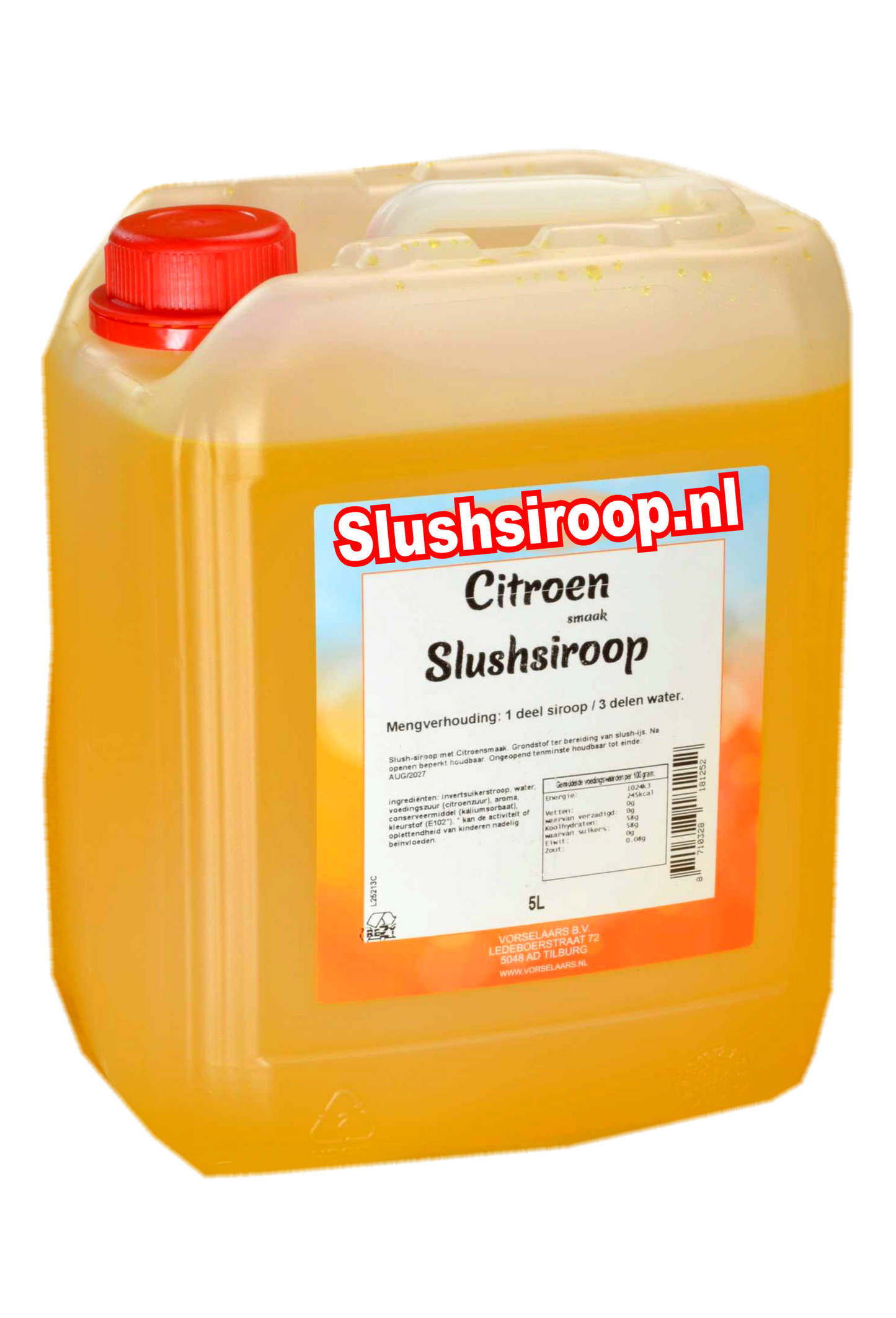 Tank citroen slush siroop - slushsiroop.nl 5 liter