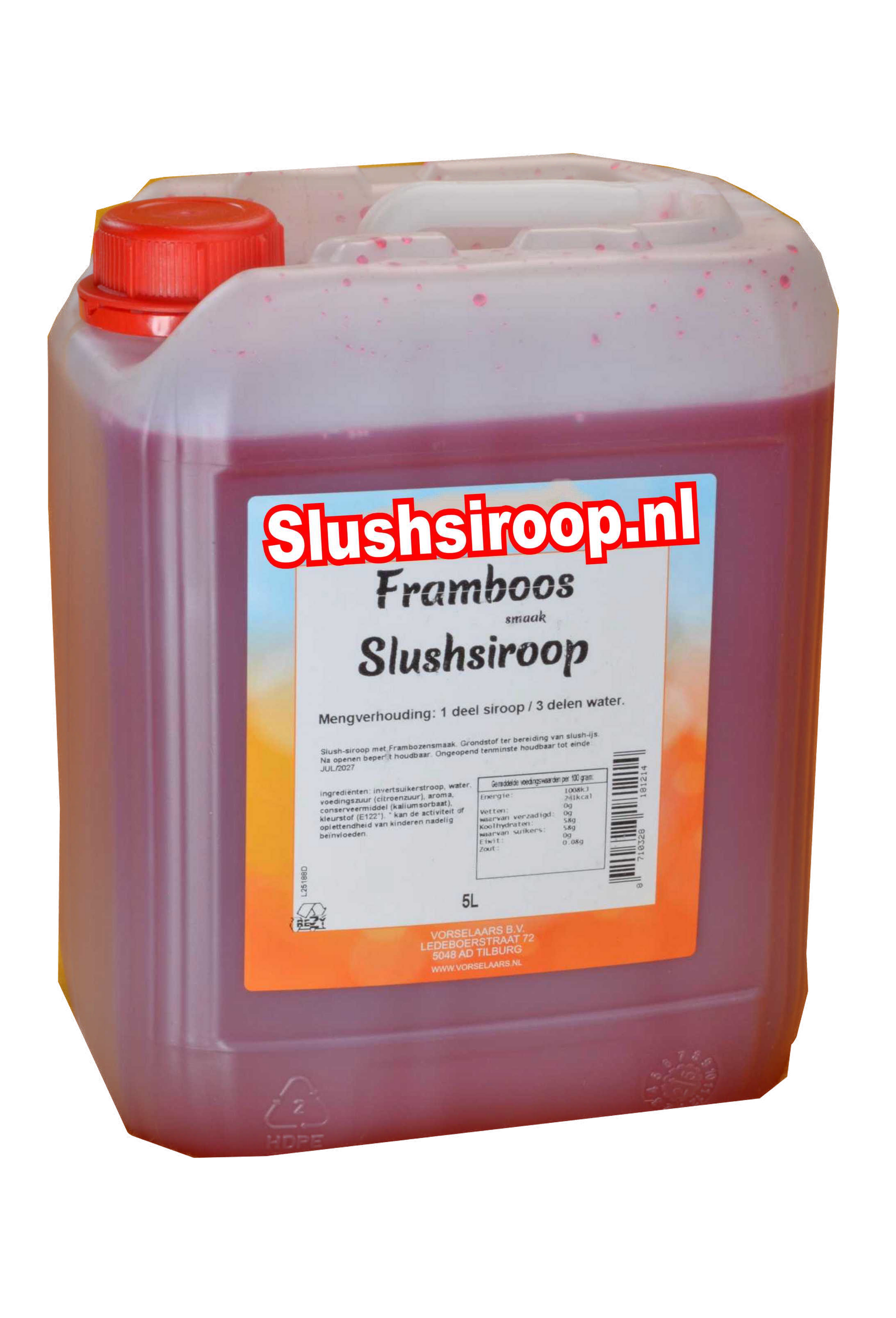 Tankje Frambozen slush siroop - slushsiroop.nl