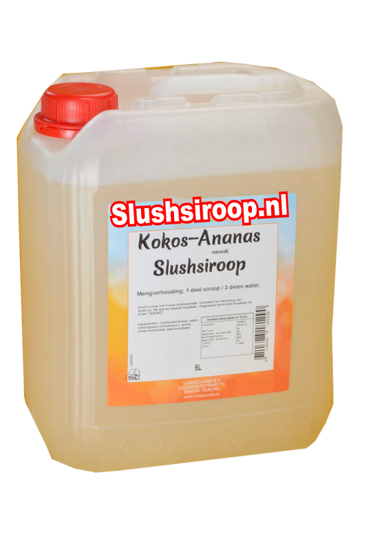 Tankje kokos-ananas slush siroop - slushsiroop.nl  www.slushsiroop.nl